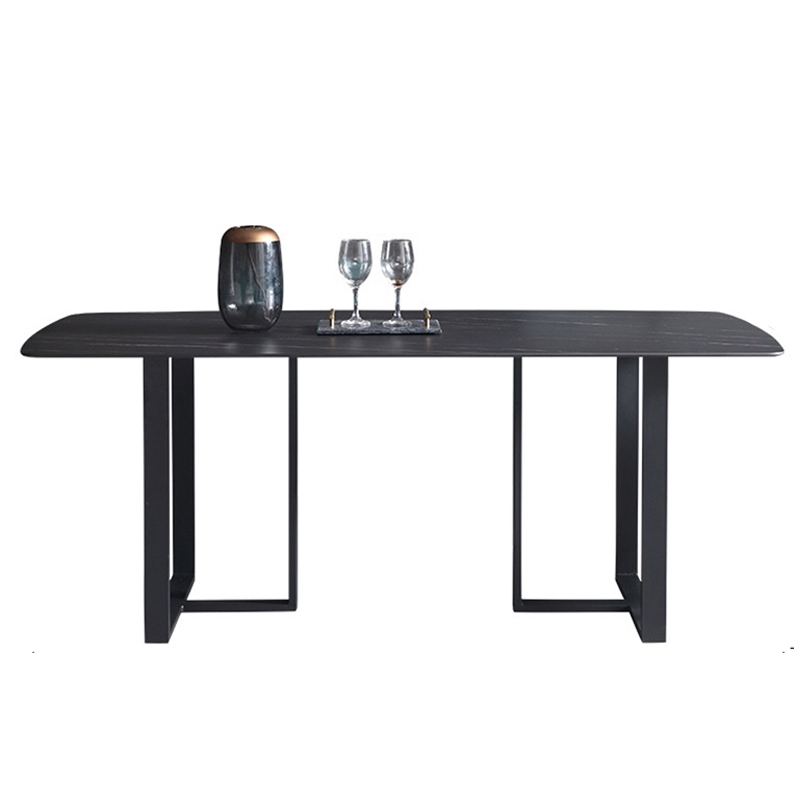 古诺现代简约板梯形餐桌椅组合（1+4） 1.4*0.8