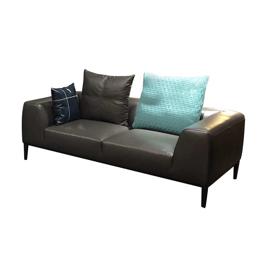 美持现代半真皮沙发双人位RM070#C